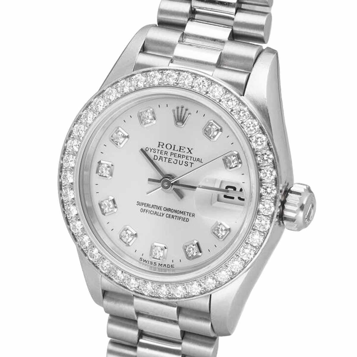 ■ Número de artículo: 23671201
■ Marca: ROLEX
■ Nombre del producto: Datejust
■ Número de producto/Mod: 79136G
■ Material: Diamante, platino PT950
Tamaño de la muñeca: Aproximadamente 16,5 cm/6,49 pulg.
■ Ancho del cinturón: Aproximadamente 12