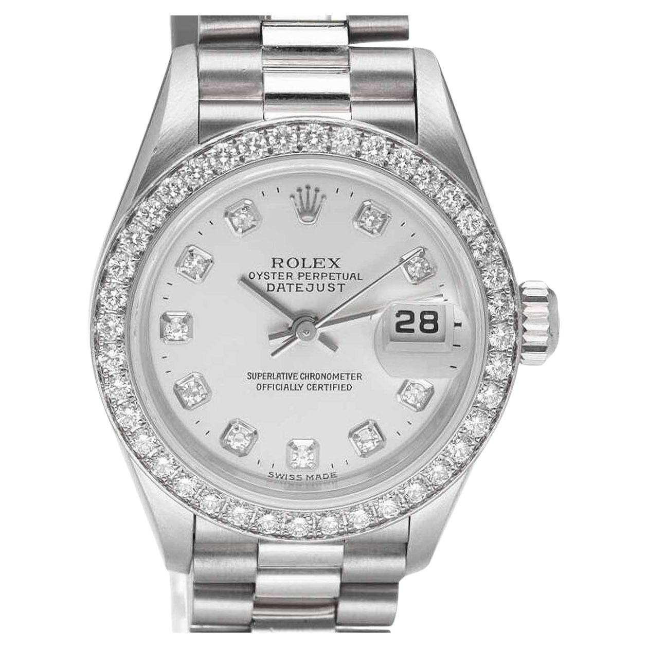 Reloj ROLEX DateJust Diamante Platino 79136G Auto en venta