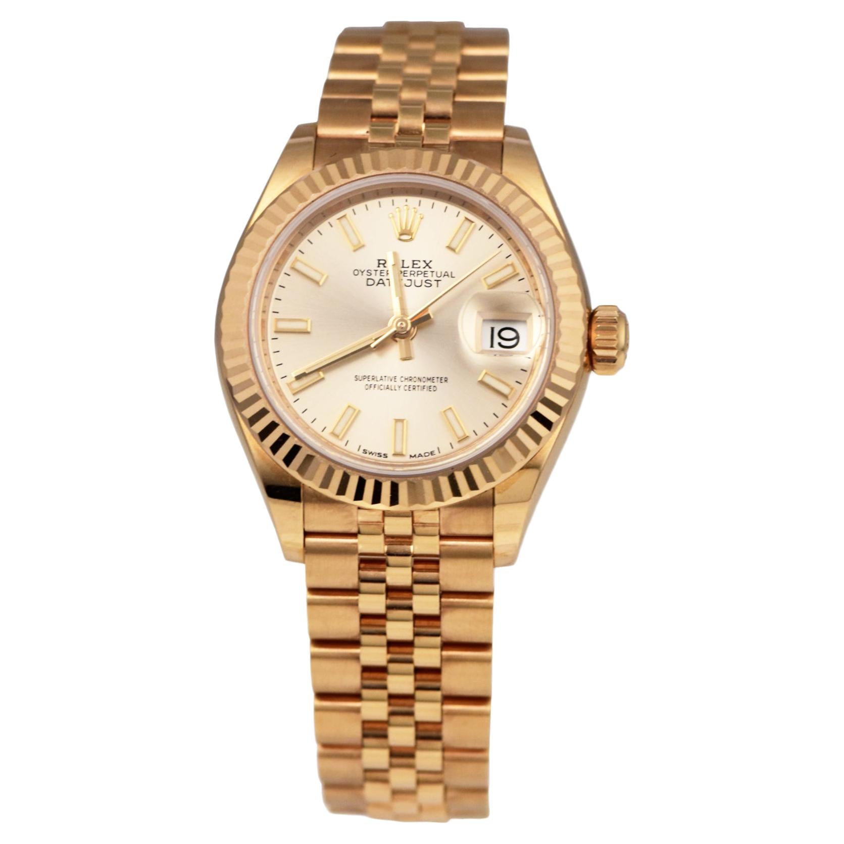 Rolex Ladies Datejust Ref.279175 in 18k Everose Gold Watch