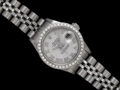ROLEX Ladies Datejust SS Steel & Diamond Watch - Original Papers & Warranty