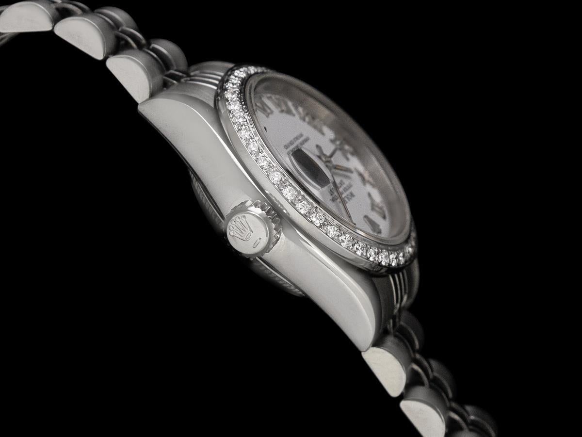 ROLEX Damen Datejust SS Stahl & Diamant Uhr - Original Papiere & Garantie im Angebot 1