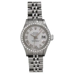 ROLEX Ladies Datejust SS Steel & Diamond Watch - Original Papers & Warranty