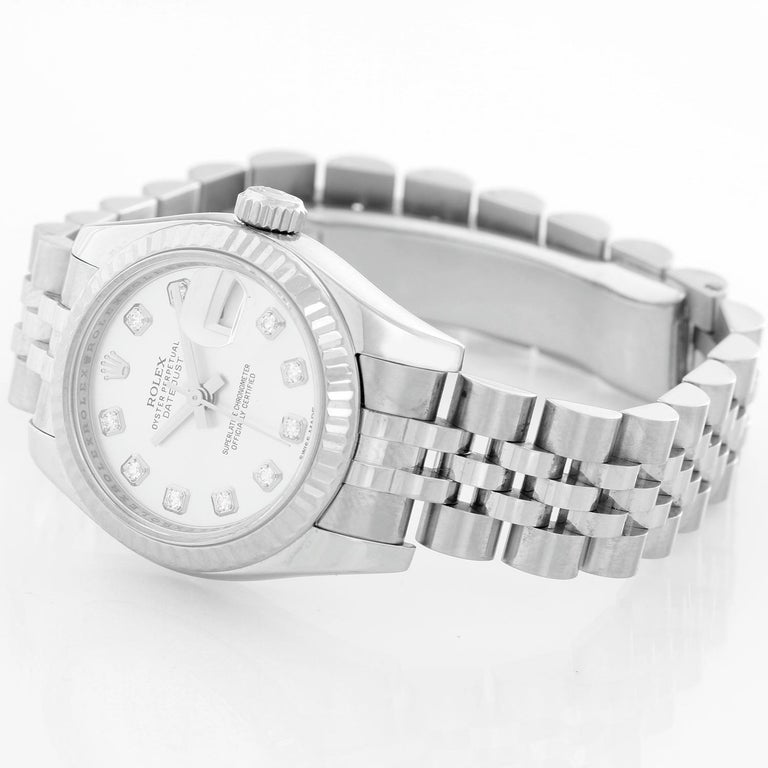 Rolex Ladies Datejust Stainless Steel Watch 179174 at 1stDibs