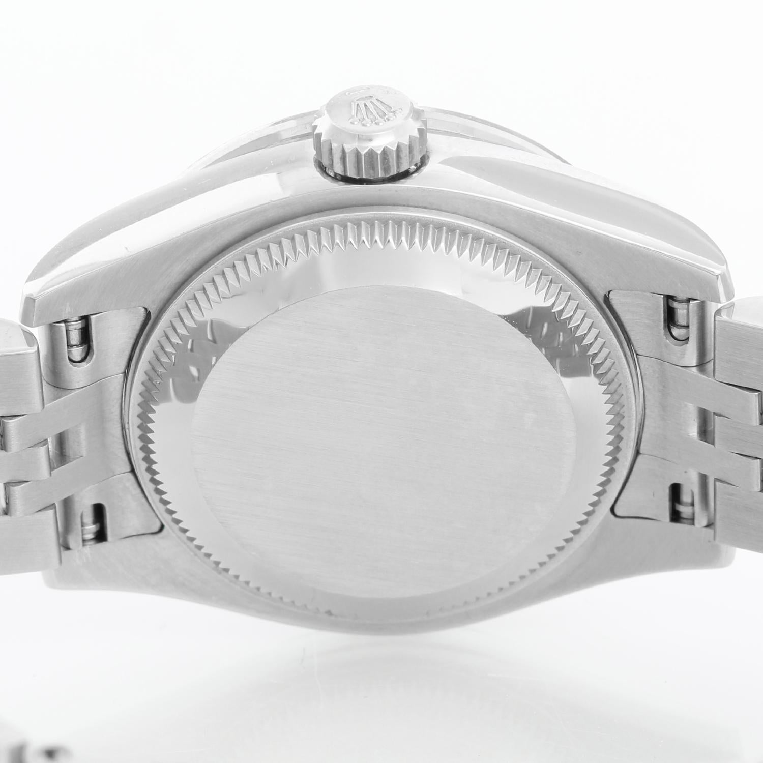 Rolex Ladies Datejust Stainless Steel Watch 179384 In Excellent Condition In Dallas, TX