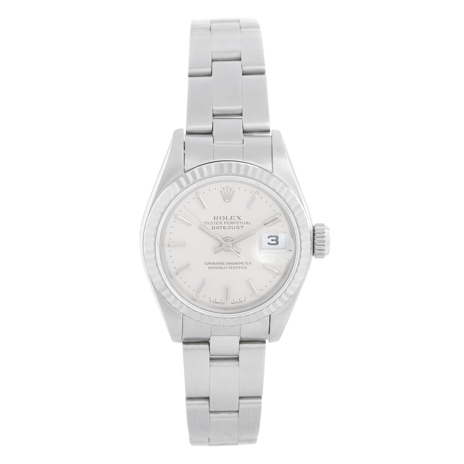 Rolex Ladies Datejust Stainless Steel Watch 69174 For Sale