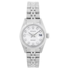 Rolex Montre Datejust en acier inoxydable pour femmes 79174