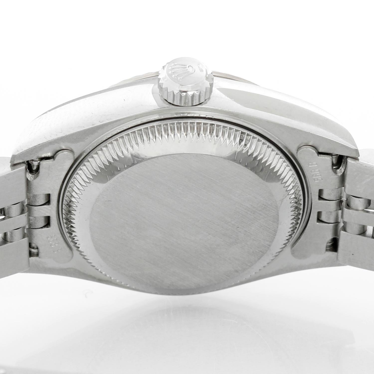 Women's Rolex Ladies Datejust Stainless Steel Watch White Dial 79174