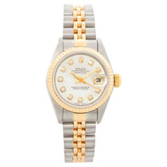 Rolex Ladies Datejust Steel & Gold Mother of Pearl Watch 69173