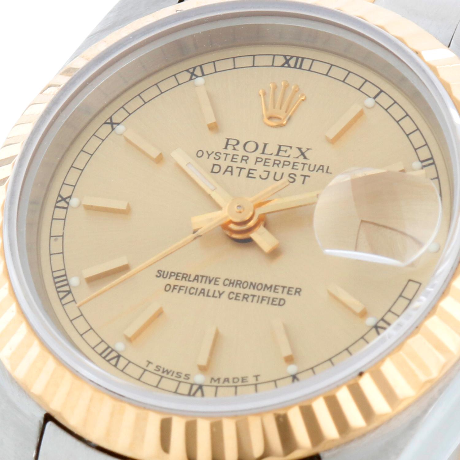 Rolex Ladies Datejust Steel & Gold Watch 69173 1