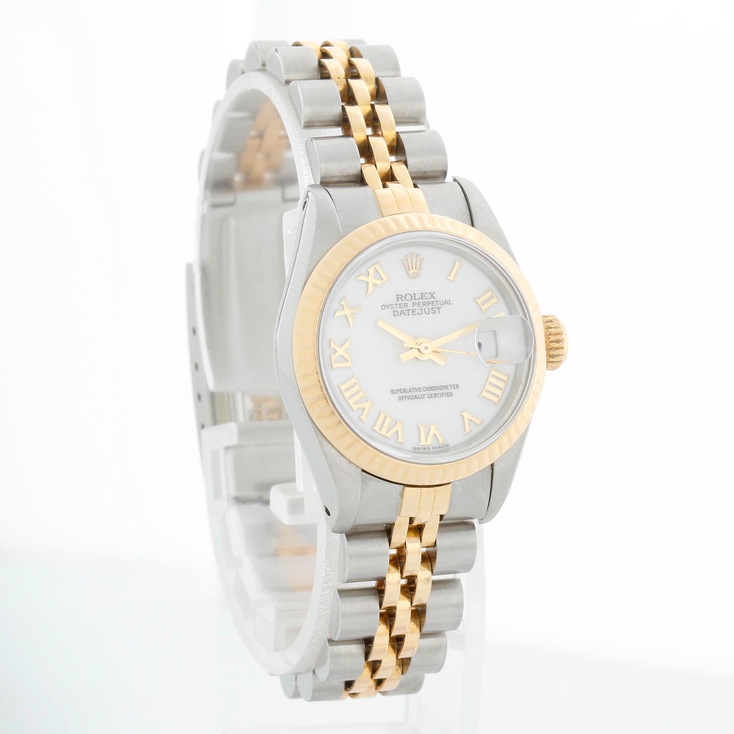 Rolex Montre Datejust en acier et or pour femmes 69173 Excellent état à Dallas, TX
