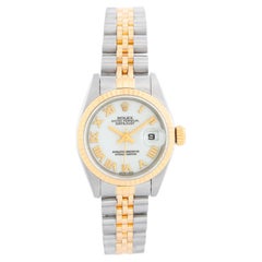 Rolex Montre Datejust en acier et or pour femmes 69173