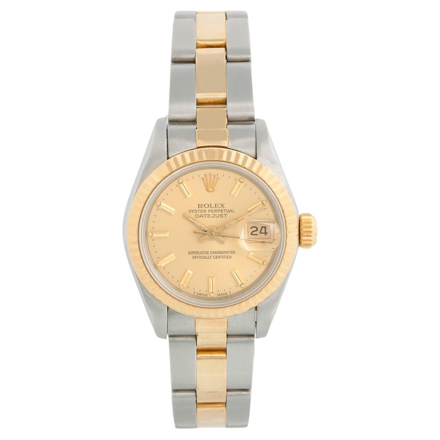 Rolex Damenuhr Datejust Stahl & Gold 69173 für Damen