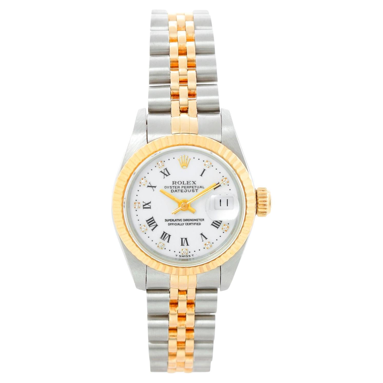 Reloj Rolex Datejust para señora de acero y oro 69173
