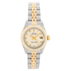 Rolex Ladies Datejust Steel
Gold Watch 69173 Ivory Dial