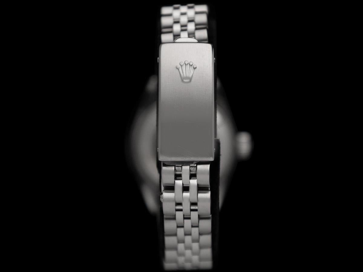 Rolex Ladies Datejust Watch with Full Servicing - Stainless Steel & Diamonds For Sale 3