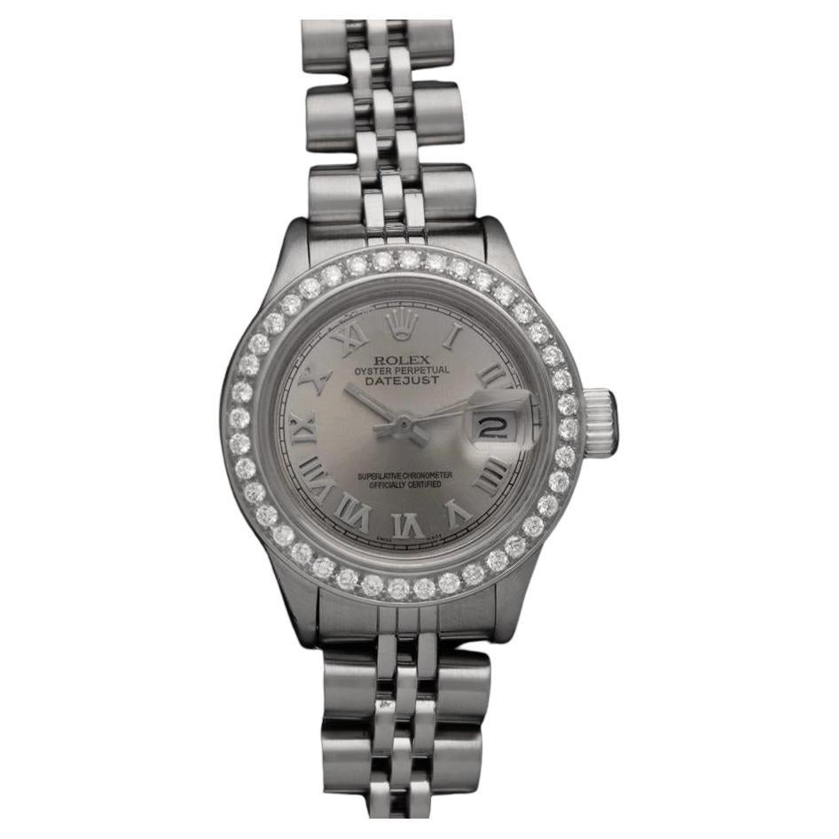 Rolex Ladies Datejust Watch with Full Servicing - Stainless Steel & Diamonds