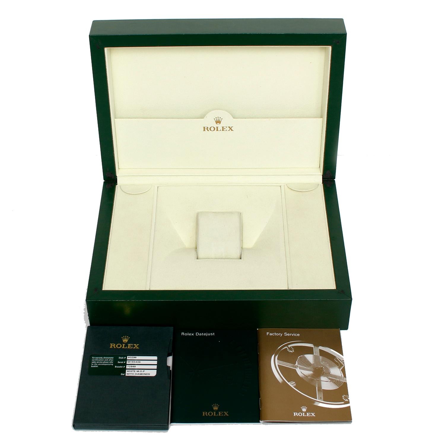 Women's Rolex Ladies Masterpiece/Pearlmaster Gold Diamond Watch 80298