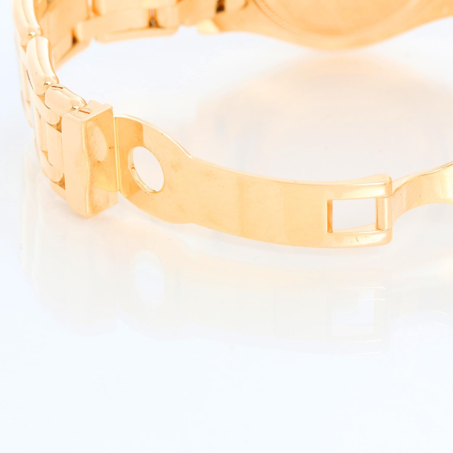 Rolex Ladies Masterpiece/Pearlmaster Gold Diamond Watch 80298 In Excellent Condition In Dallas, TX
