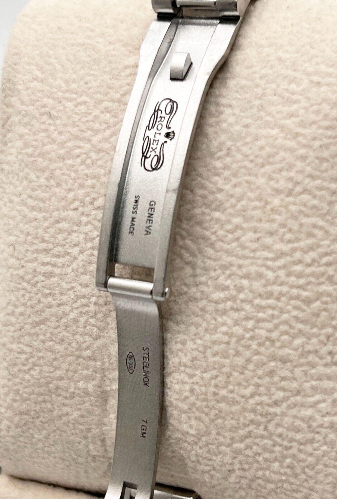 Rolex Ladies Oyster Perpetual 176200 Silver Dial Blue Markers Stainless Steel 1