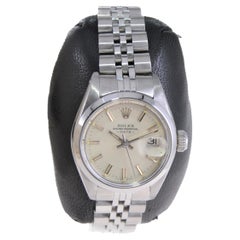 Retro Rolex Ladies Oyster Perpetual Date with Factory Original Silver Dial 1982