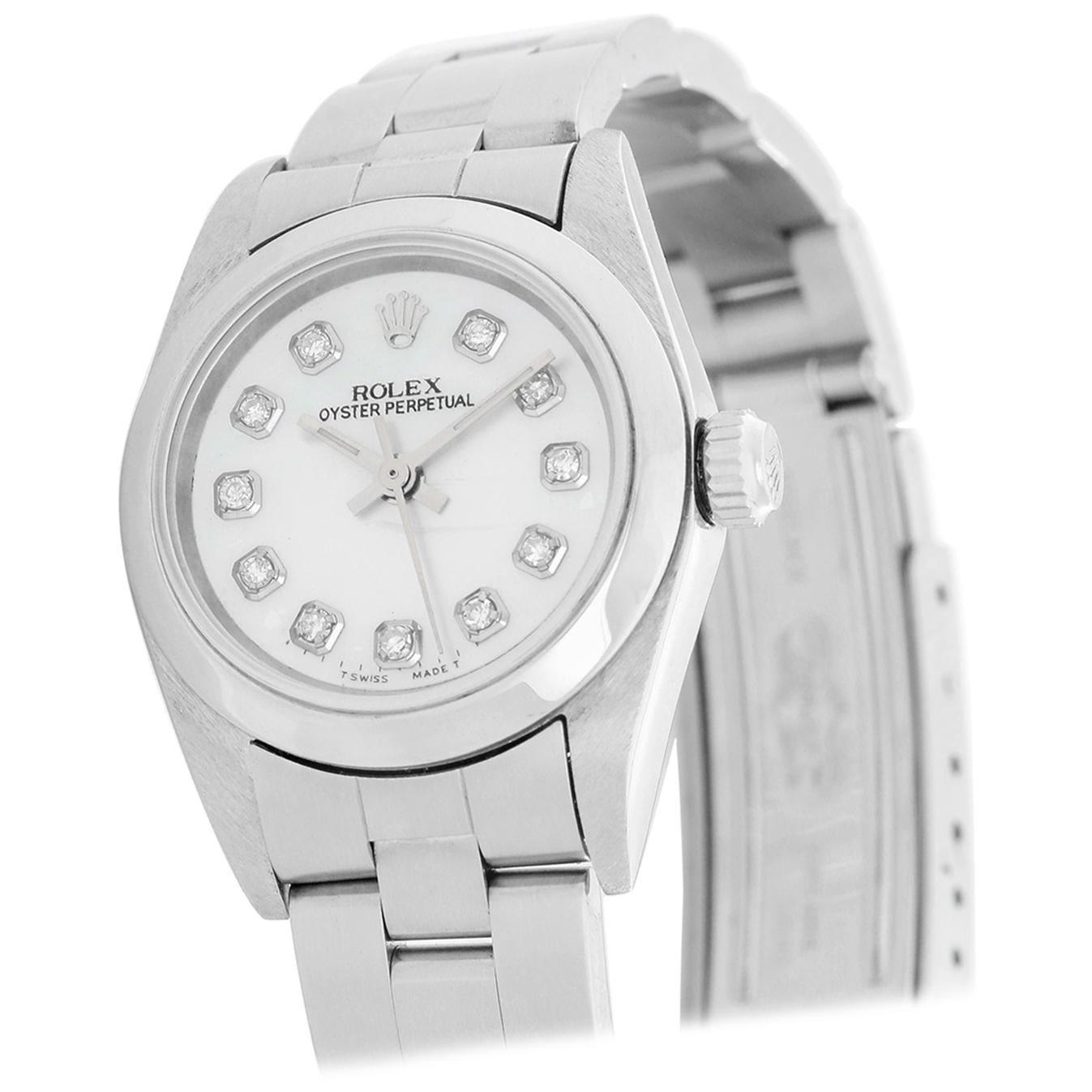 Rolex Ladies Oyster Perpetual 'No-Date' Watch 76080