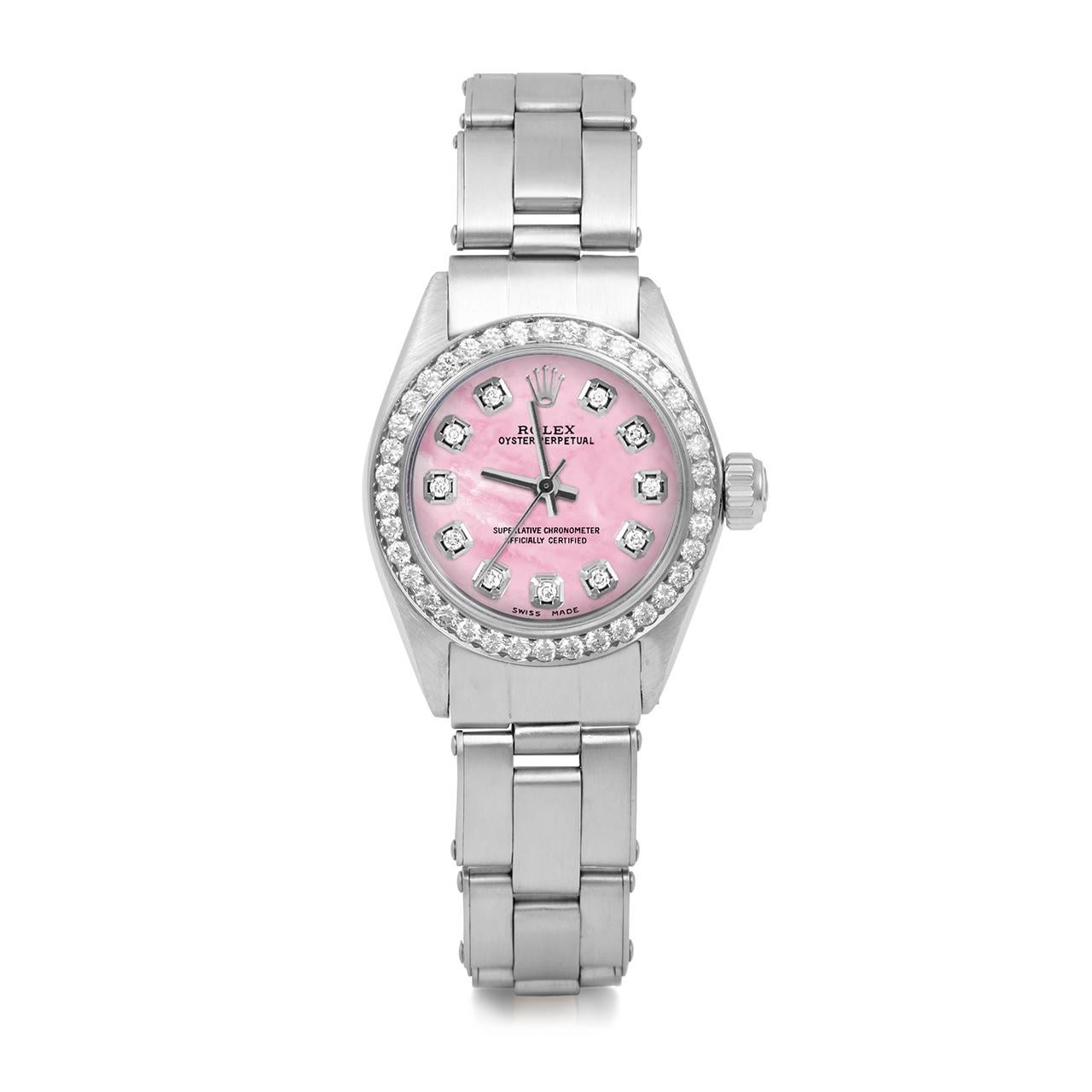 rolex femme cadran rose