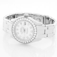 Rolex Ladies Pearlmaster 18 Karat White Gold Watch 80299