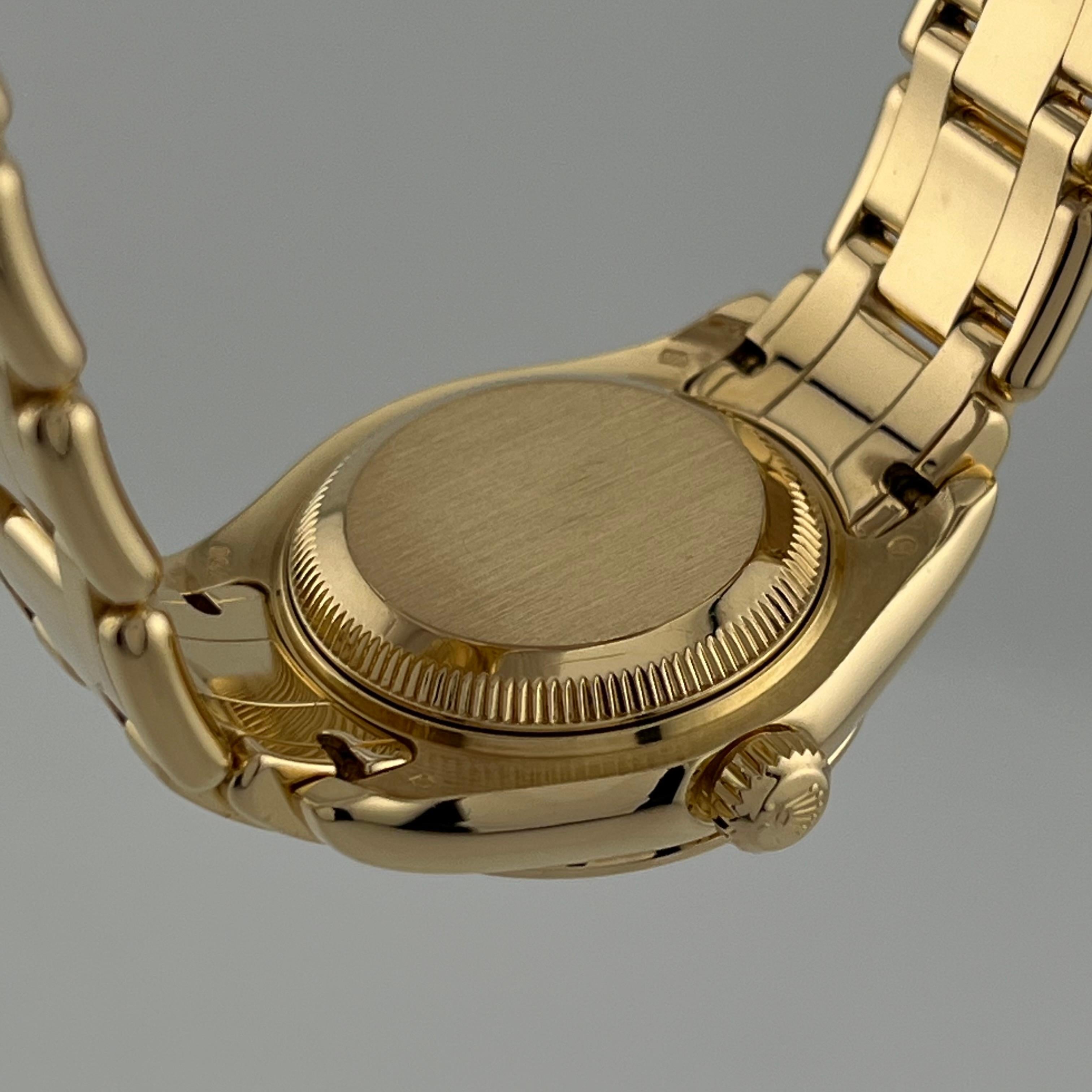 Rolex Ladies Pearlmaster 80318 Factory Meteorite Diamond Dial Bezel 18K Gold 6