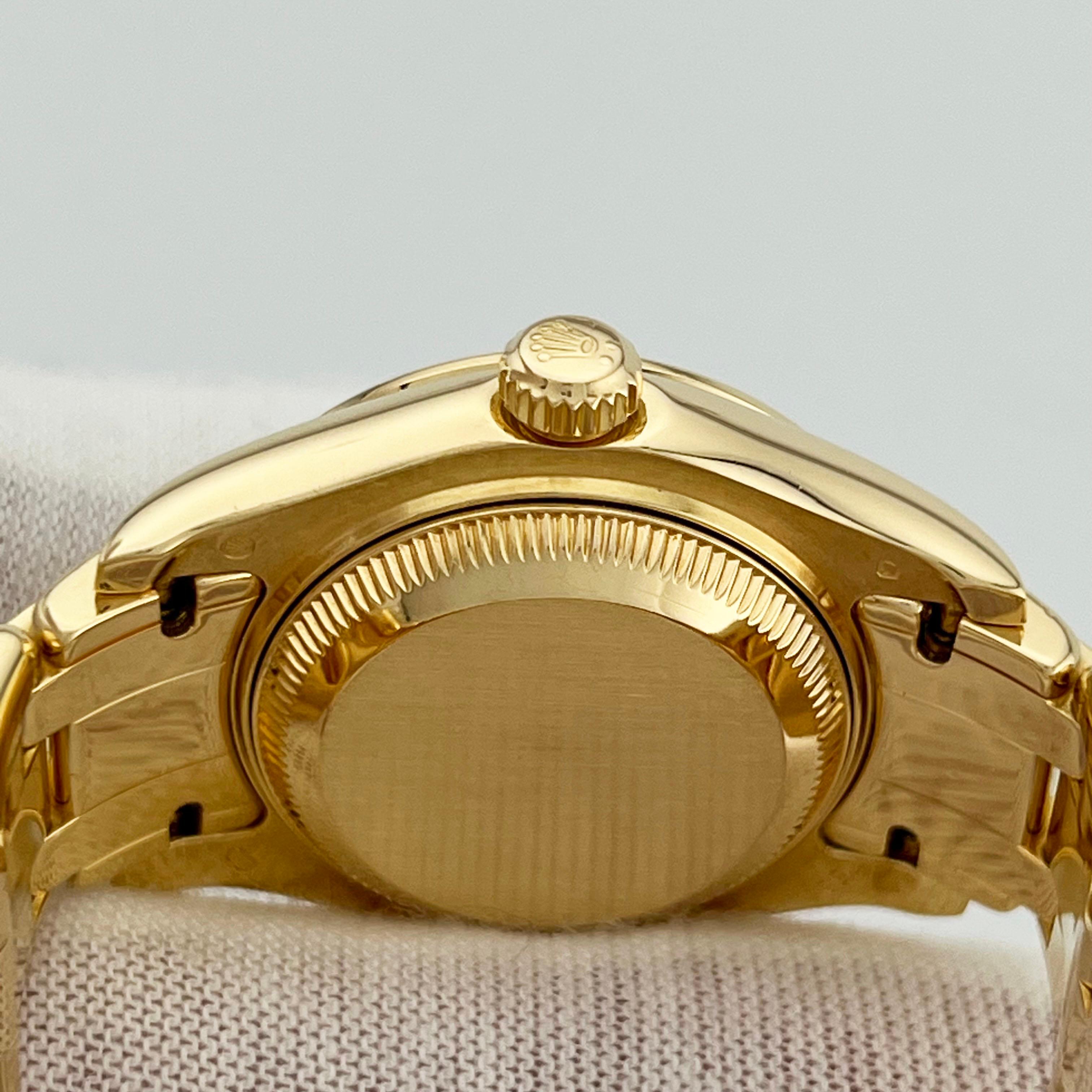 Rolex Ladies Pearlmaster 80318 Factory Meteorite Diamond Dial Bezel 18K Gold 4