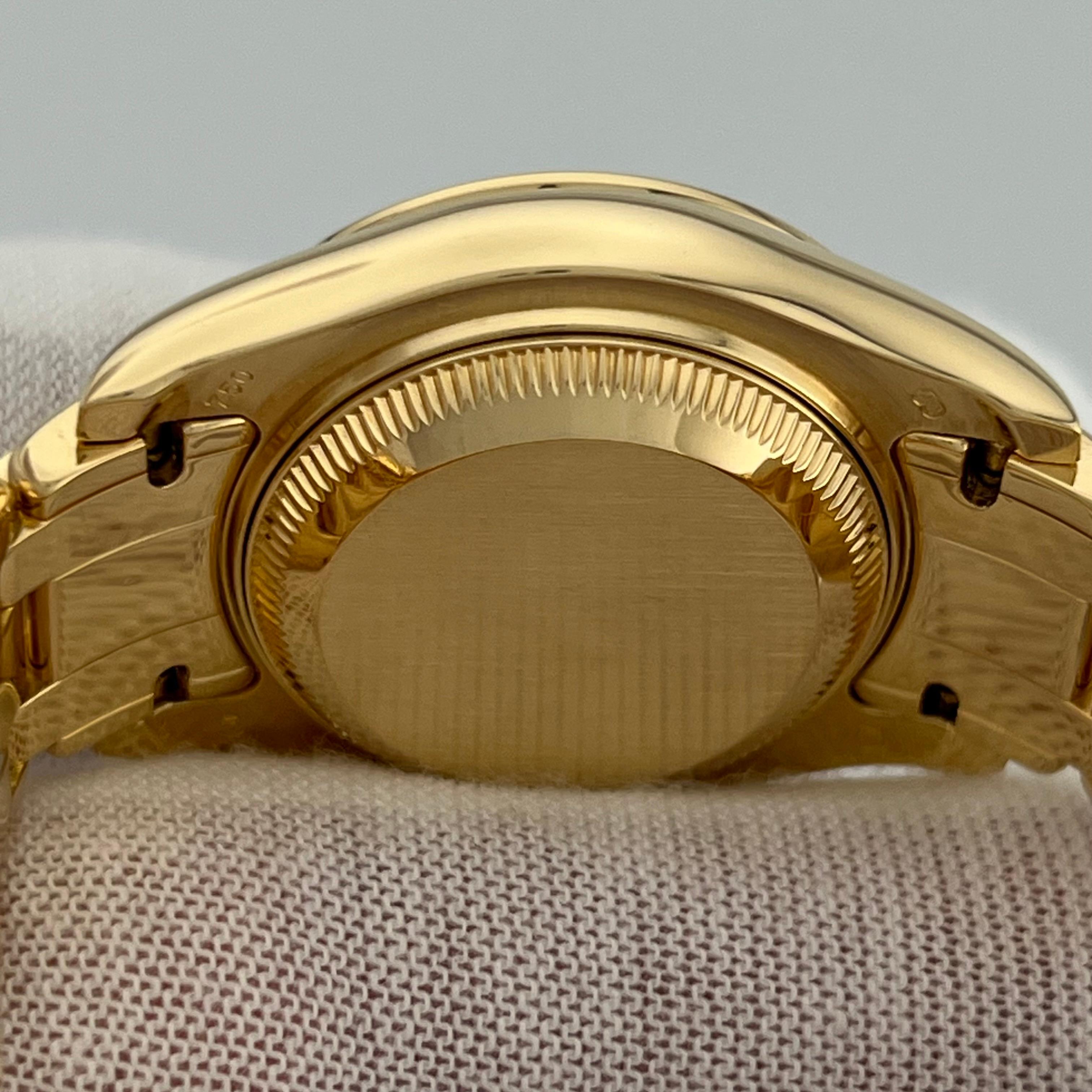 Rolex Ladies Pearlmaster 80318 Factory Meteorite Diamond Dial Bezel 18K Gold 5