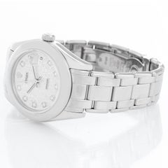 Rolex Ladies Pearlmaster Midsize White Gold Watch 81209