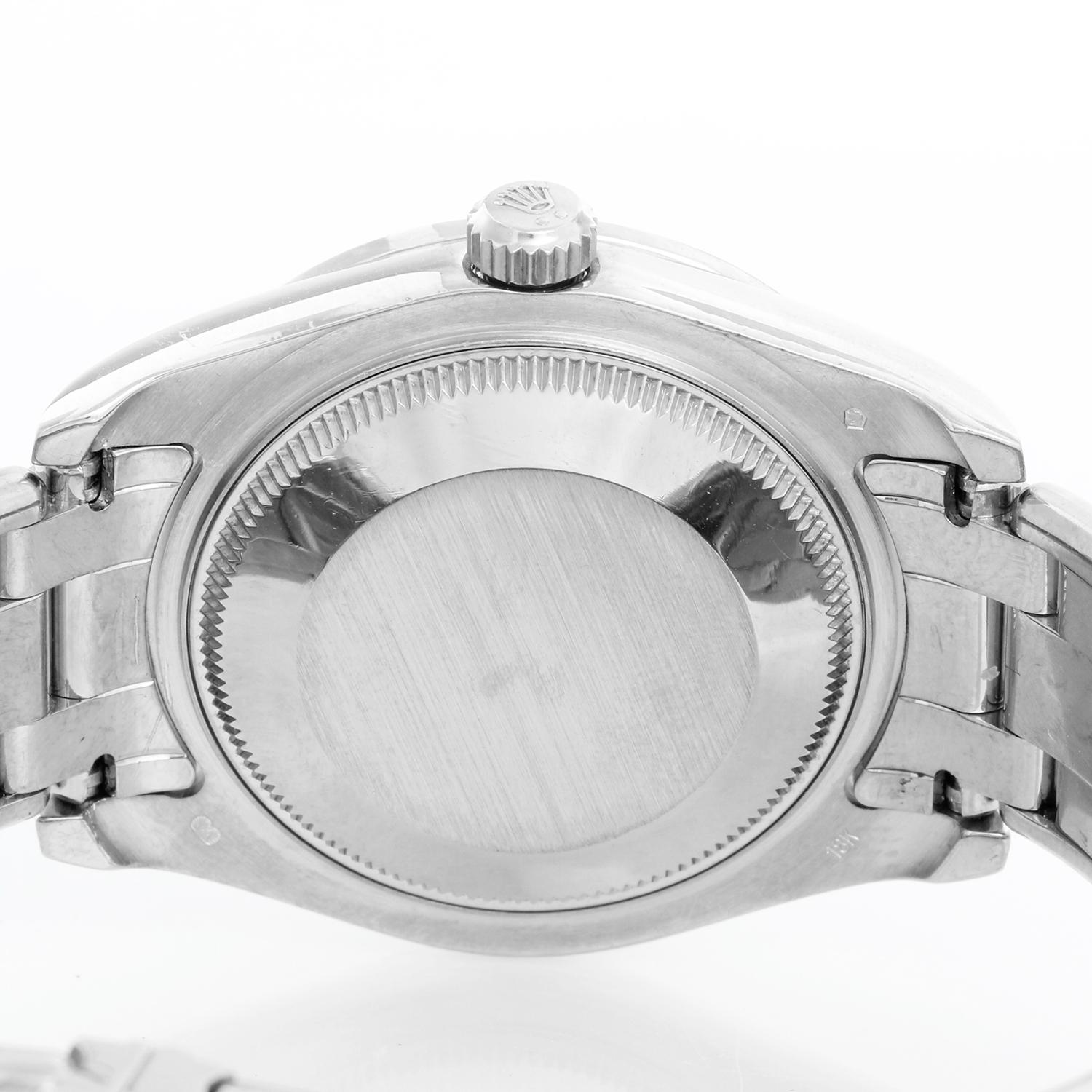 Damen-Perlenmaster-Uhr aus Weißgold 81209 im Angebot 2