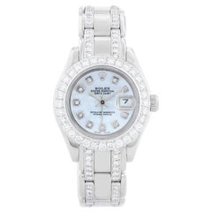 Rolex Ladies Pearlmaster White Gold and Diamond Watch 80319