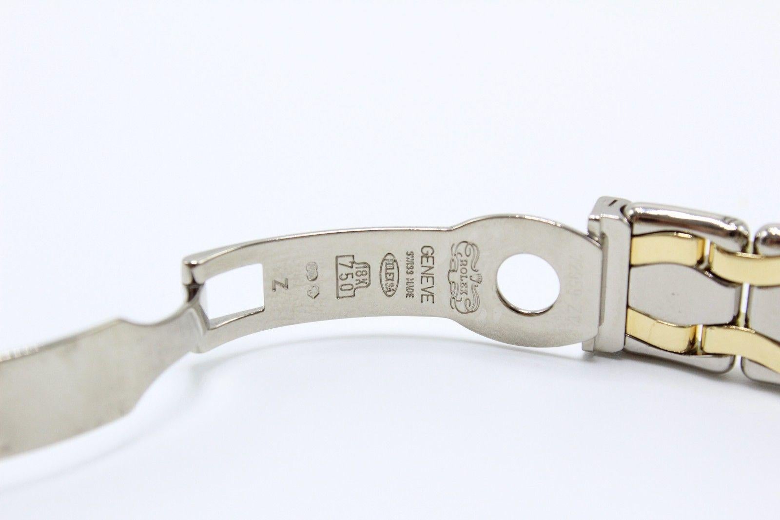Rolex Donna Pearlmaster 69329 Oro giallo e bianco 18 carati Lunetta con diamanti Scatola Rolex in vendita 1