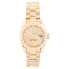 Rolex Damen President Uhr aus 18 Karat Gelbgold 179178