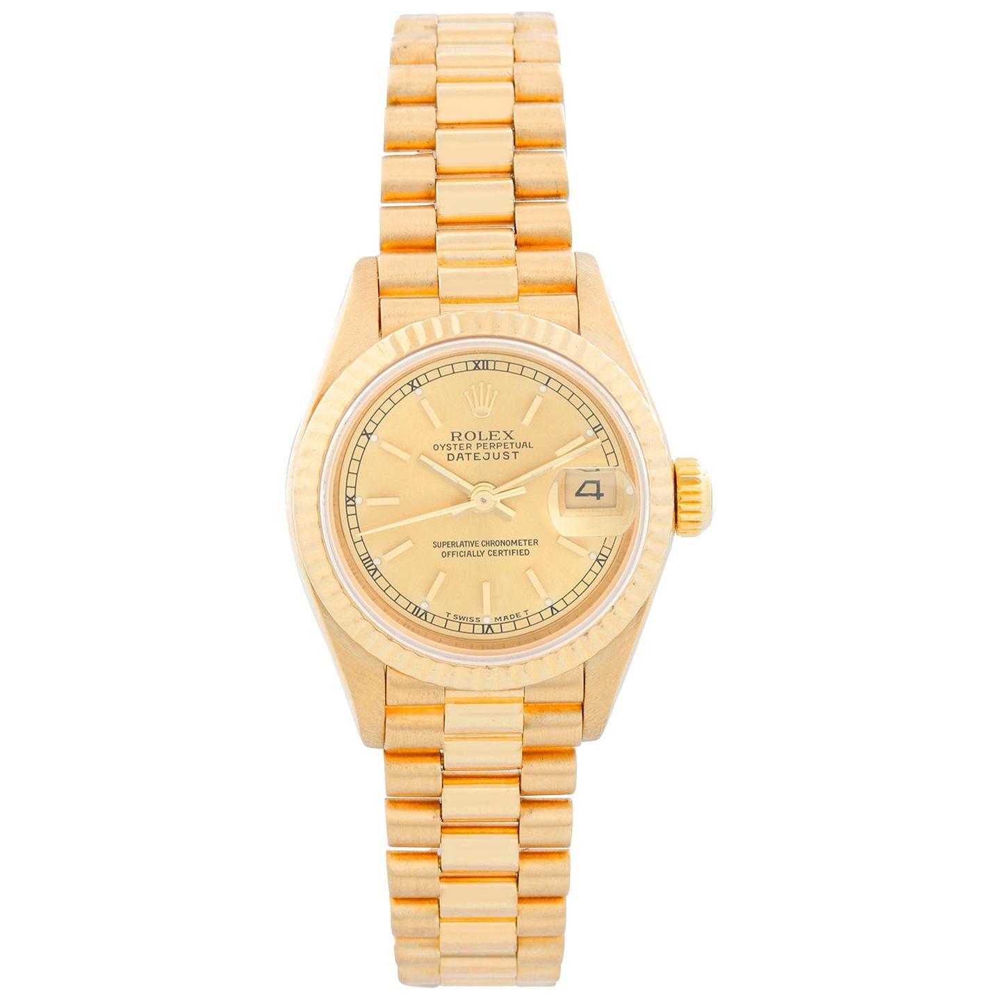 Rolex Ladies President 18 Karat Yellow Gold Watch 69178