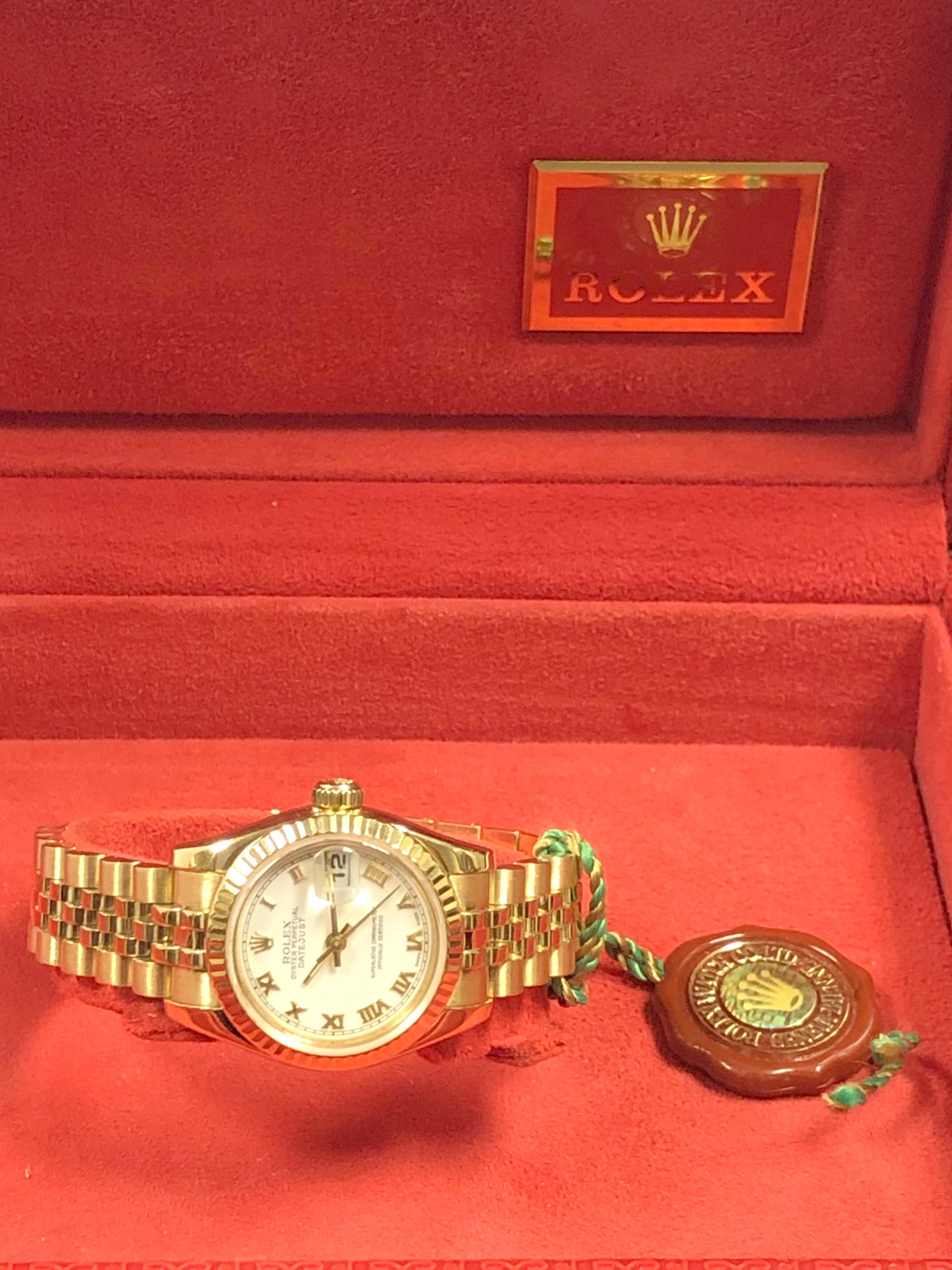 Rolex Ladies President 18k Ref 179178 seldom worn Wrist Watch 1
