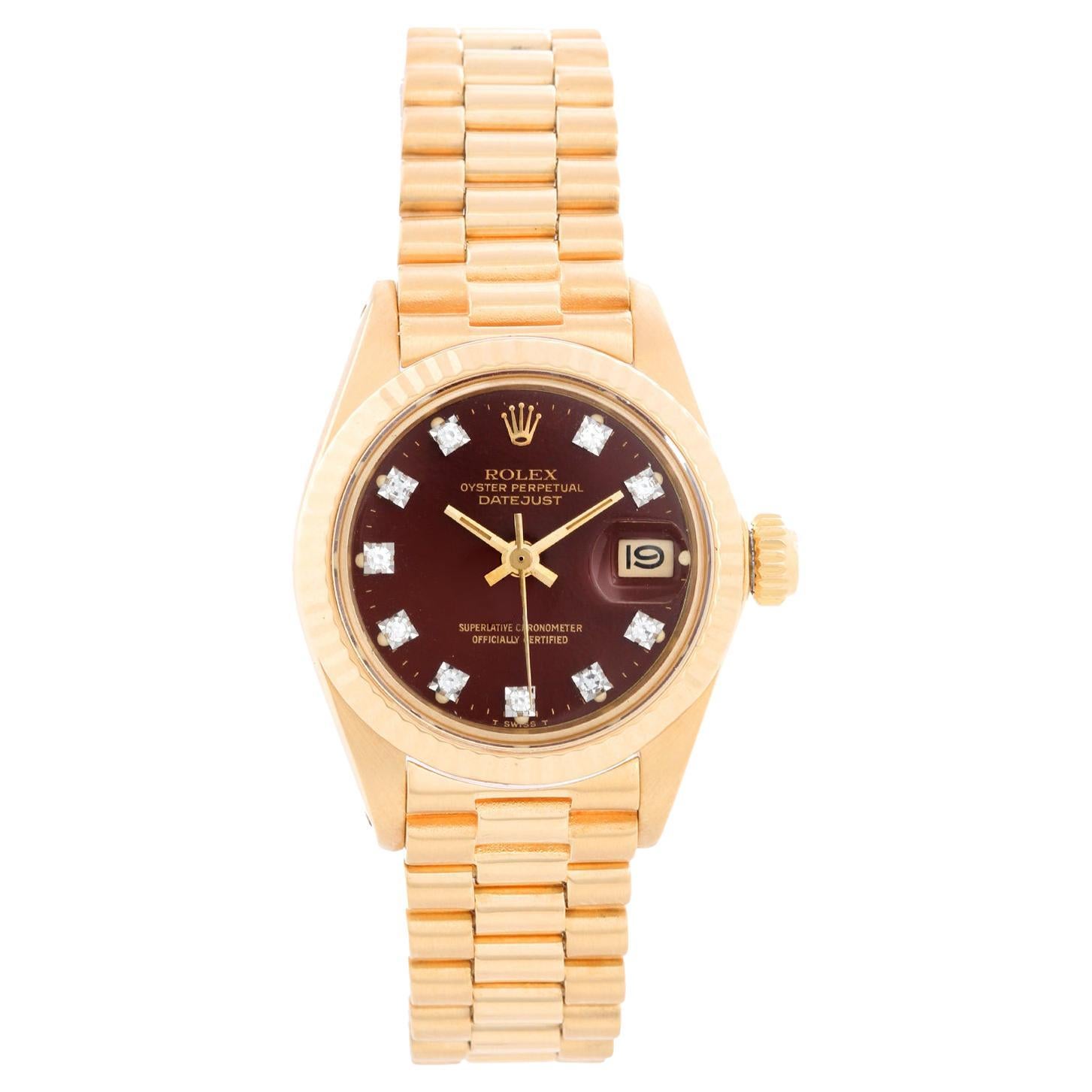 Rolex Ladies President 18K Yellow Gold 6917 Watch
