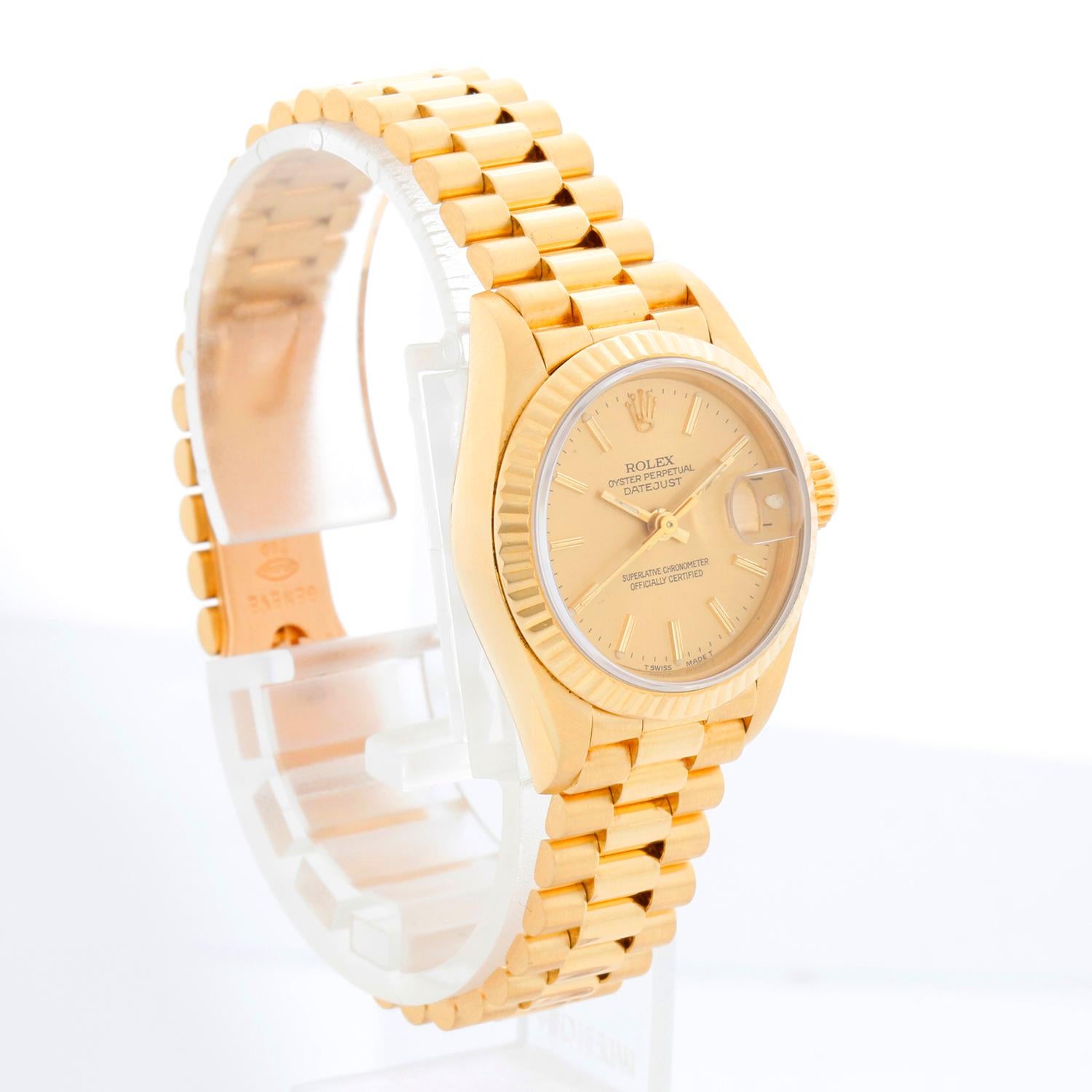 Orologio Rolex President Donna Oro Giallo 18K 69178 In condizioni ottime in vendita a Dallas, TX