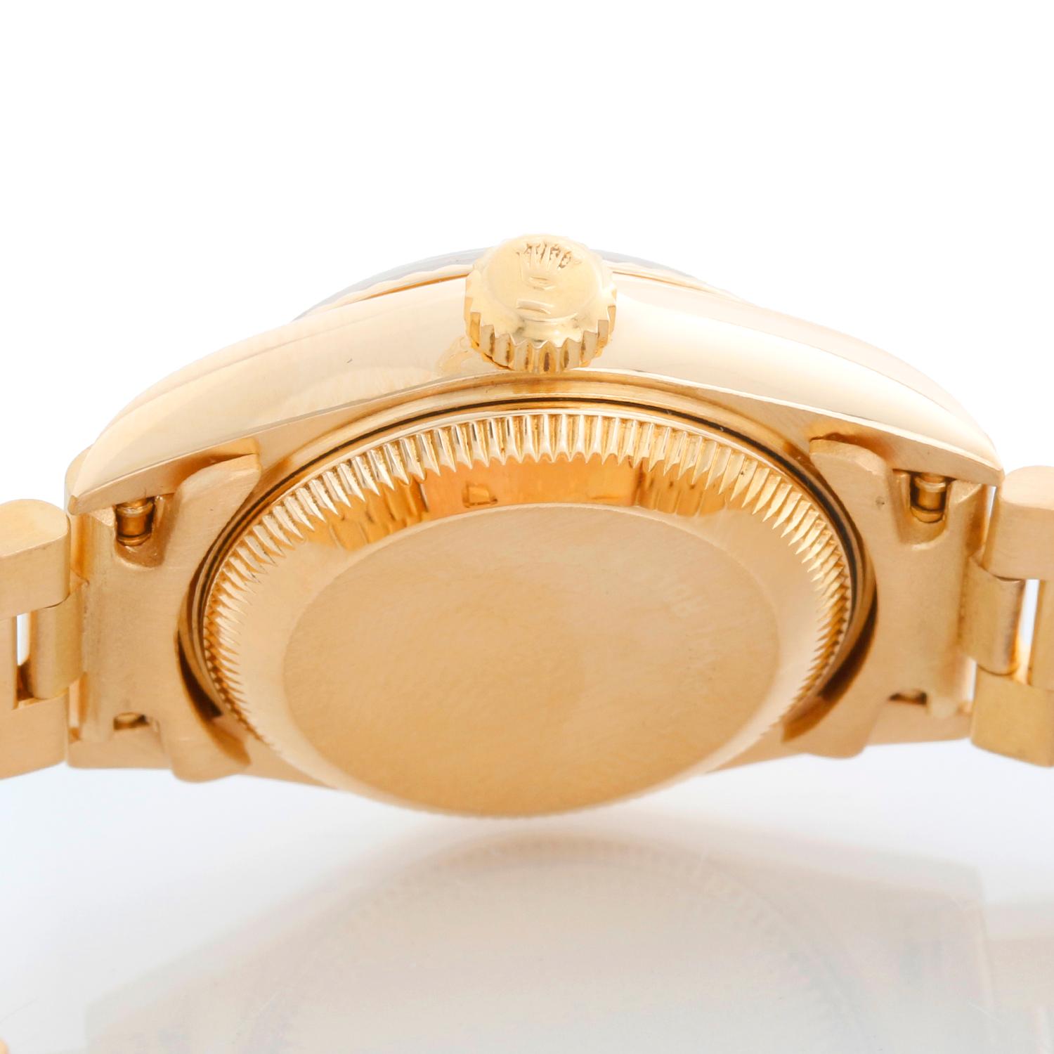 Rolex Montre President en or jaune 18 carats pour femmes 69178 Pour femmes en vente