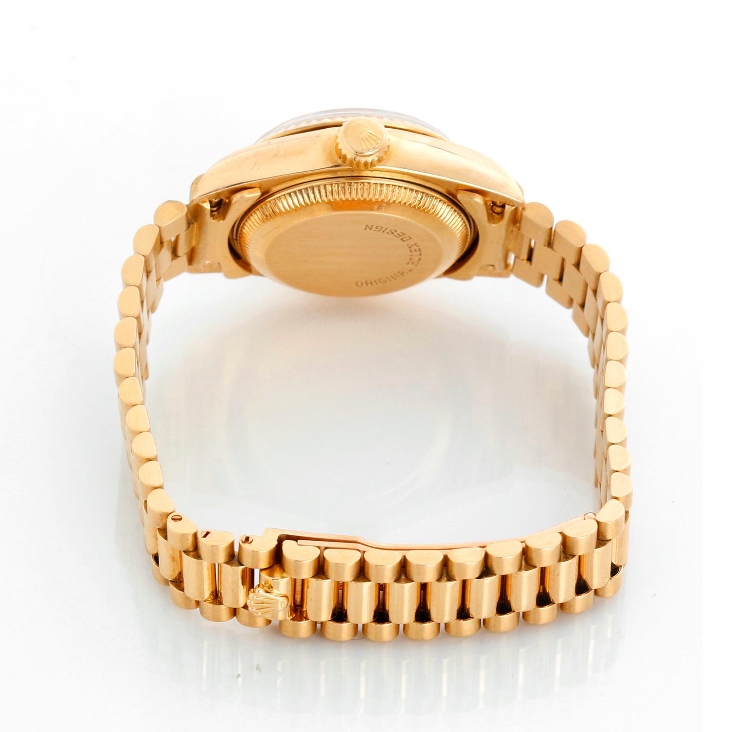Women's Rolex Ladies President 18K Yellow Gold 69178 Watch For Sale