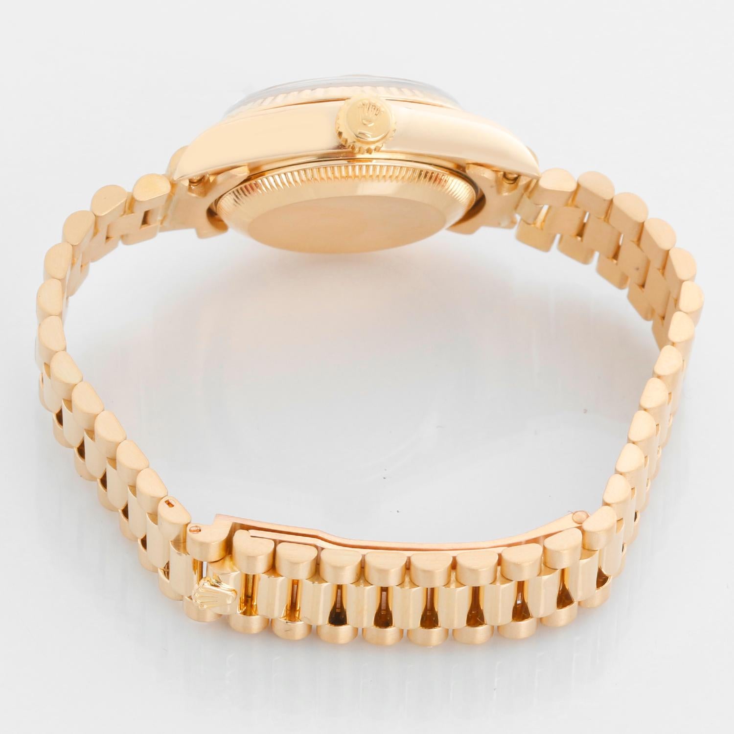Rolex Montre President en or jaune 18 carats pour femmes 69178 en vente 1