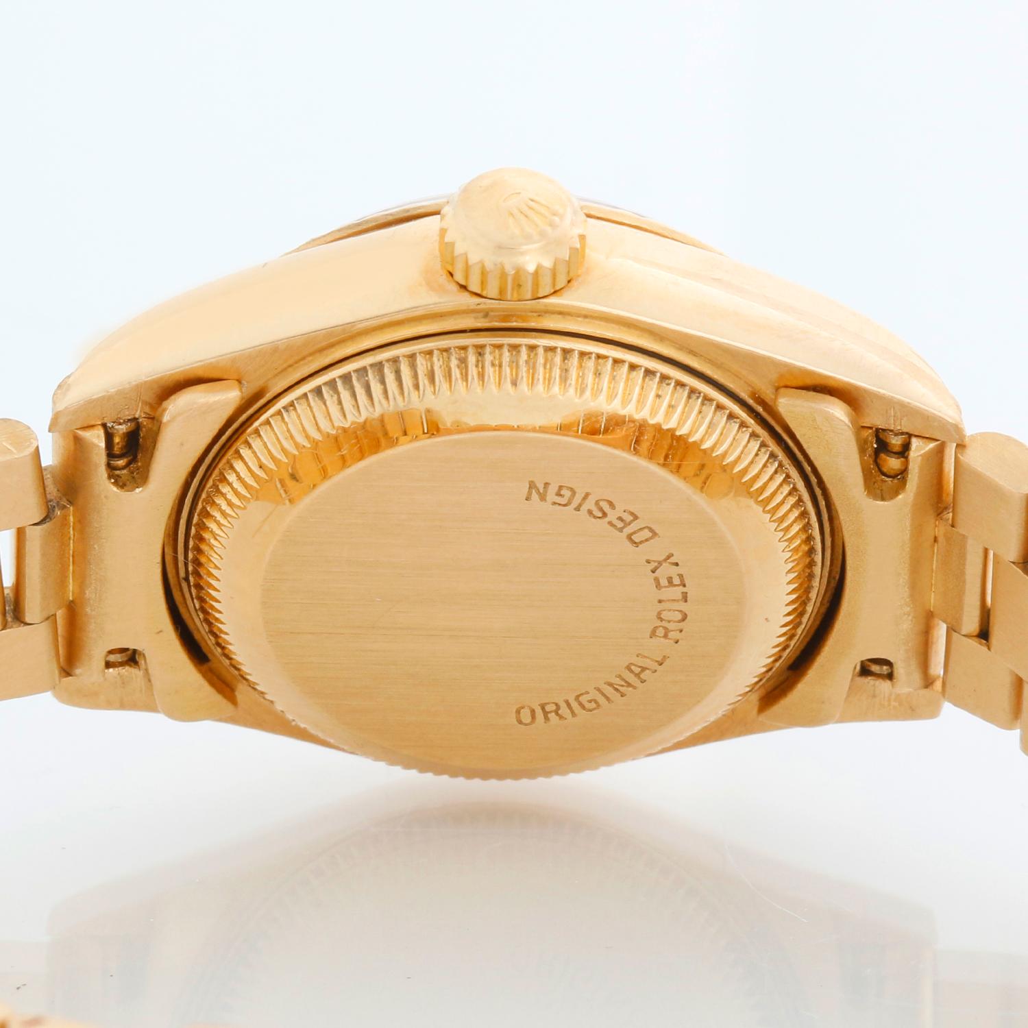 Rolex Ladies President 18K Yellow Gold 69178 Watch For Sale 1