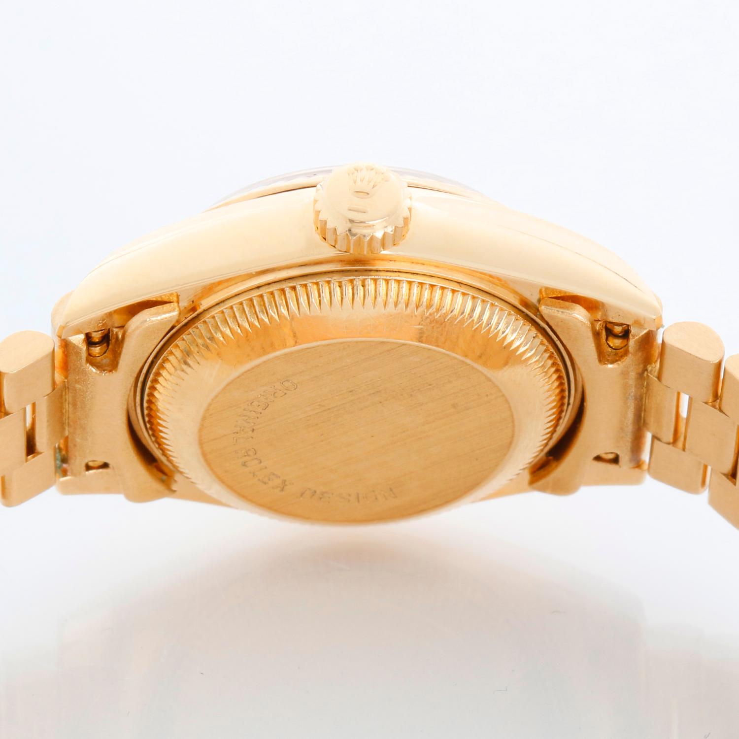 Orologio Rolex President Donna Oro Giallo 18K 69178 in vendita 2