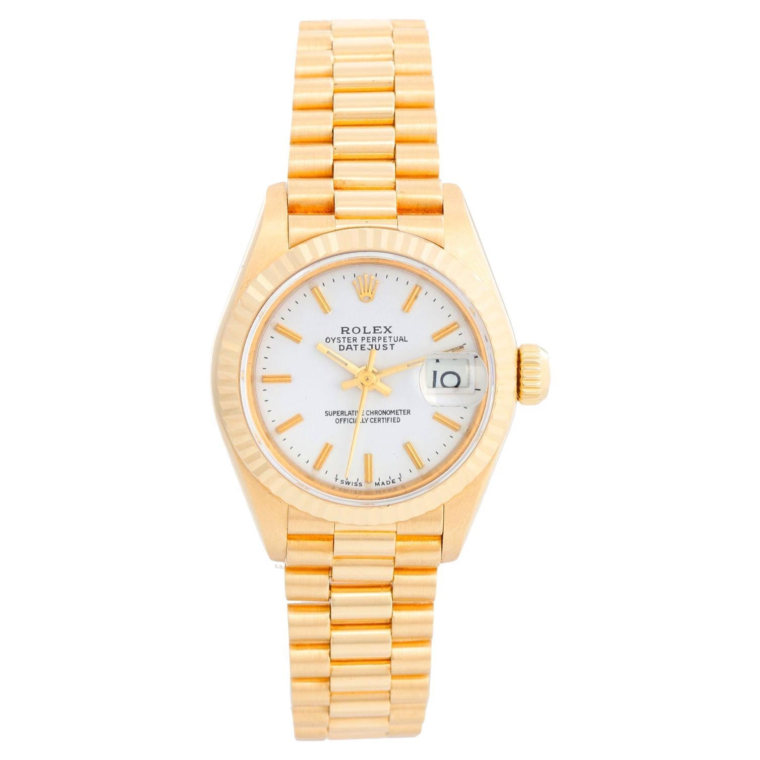 Rolex Ladies President 18k Yellow Gold 69178 Watch