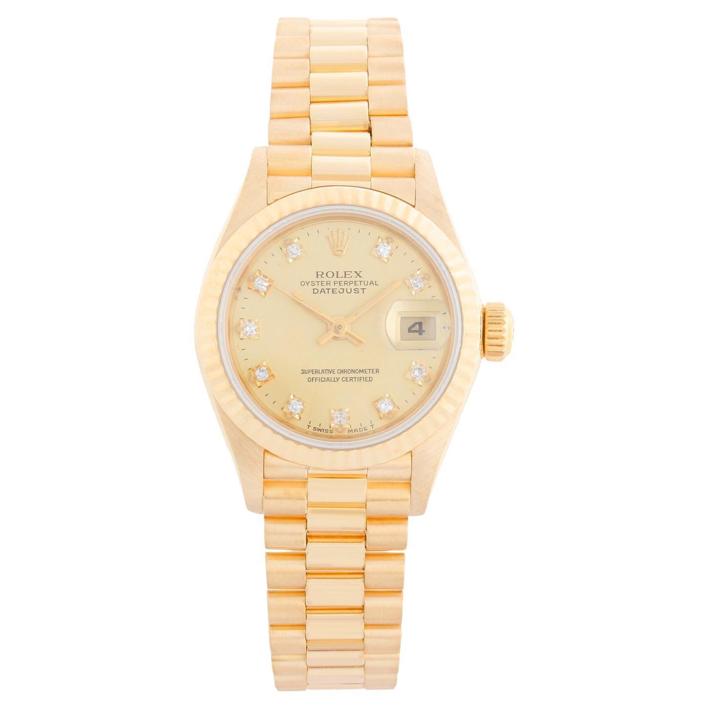Rolex Ladies President 18K Yellow Gold 69178 Watch