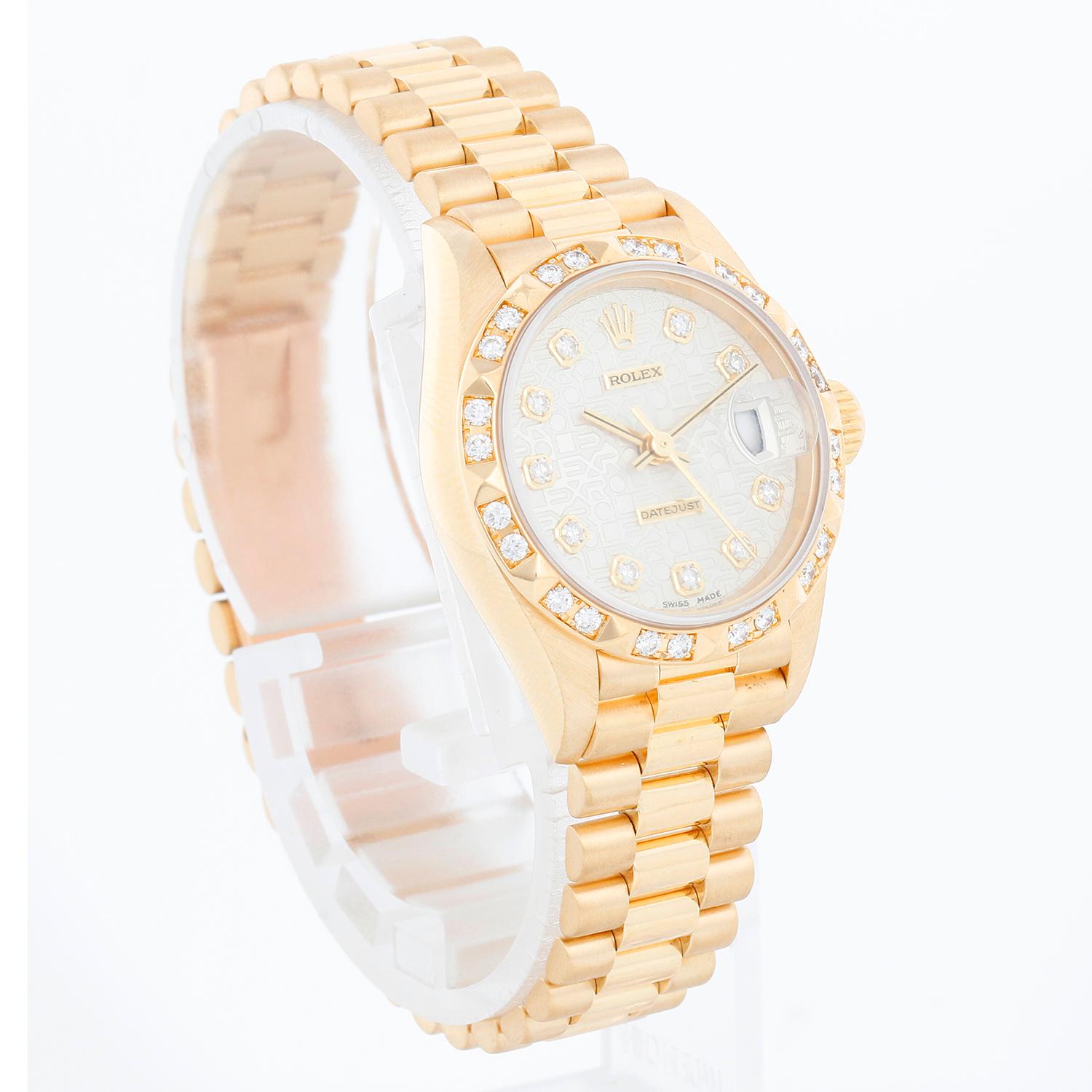 women's rolex 18k gold watch price