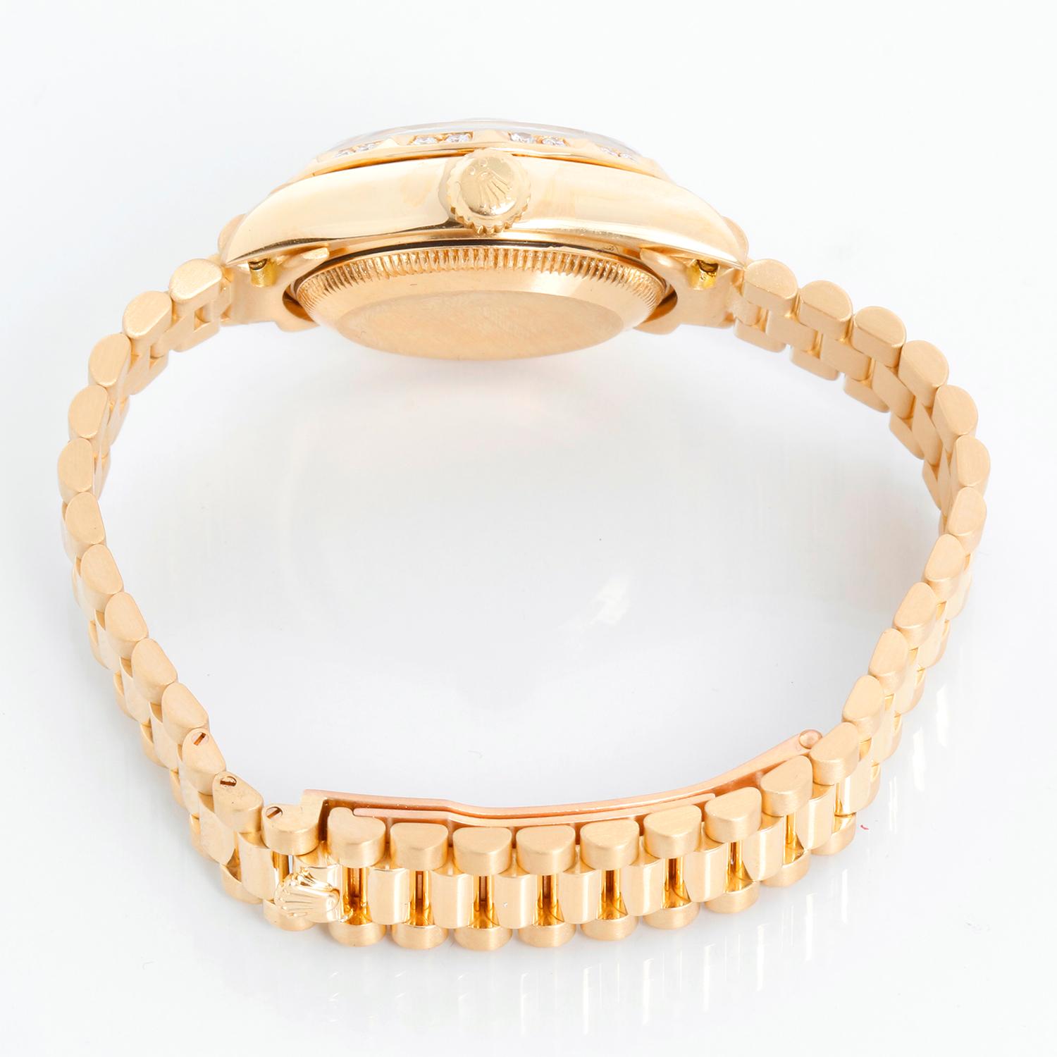 Rolex Montre President en or jaune 18 carats pour femmes 69258 en vente 1