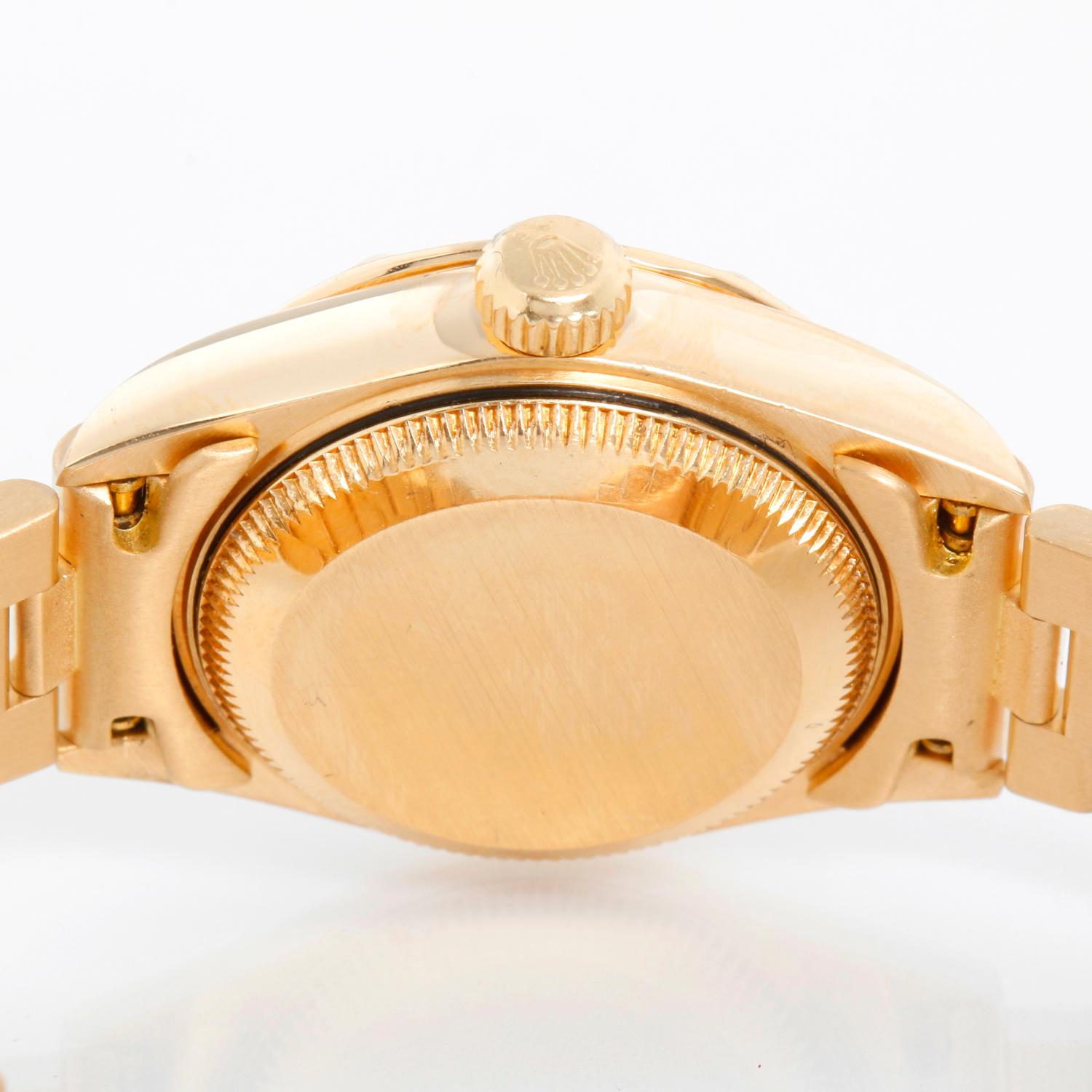 Rolex Montre President en or jaune 18 carats pour femmes 69258 en vente 2