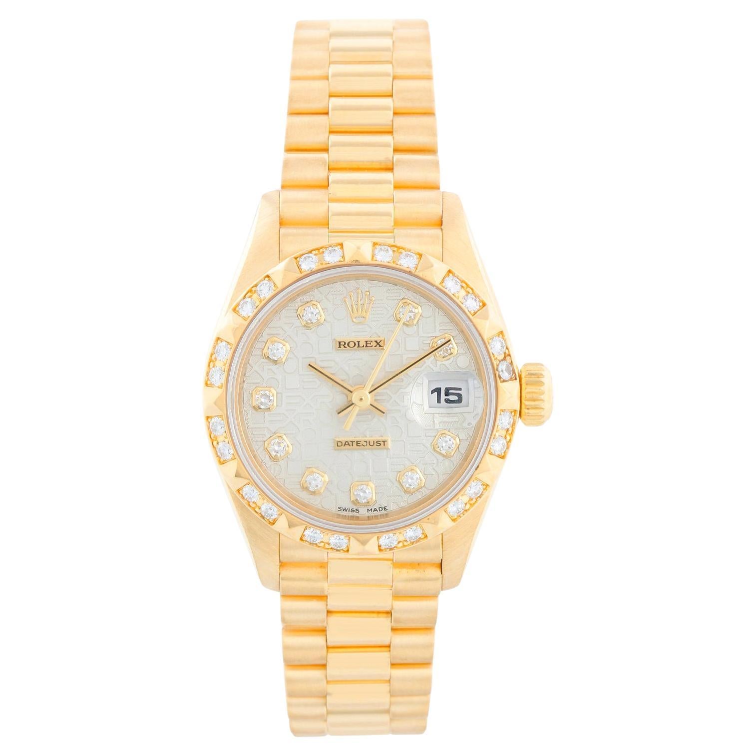 Rolex Ladies President 18K Yellow Gold 69258 Watch
